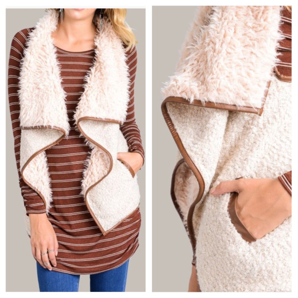 BLOWOUT SALE TONIGHT ONLY // LAT2// Shearling Vest